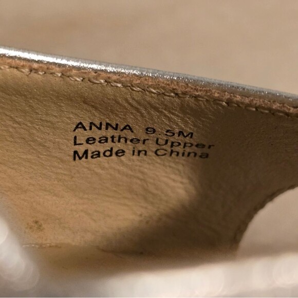 Botkier Anna Silver Leather Ankle Strap High-Heel Sandals 9.5 - Picture 11 of 13